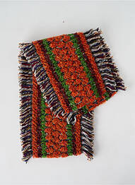 Echarpe maille grosse maille orange JOSÉLISE femme