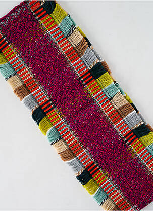 Echarpe maille grosse maille violet JOSÉLISE femme