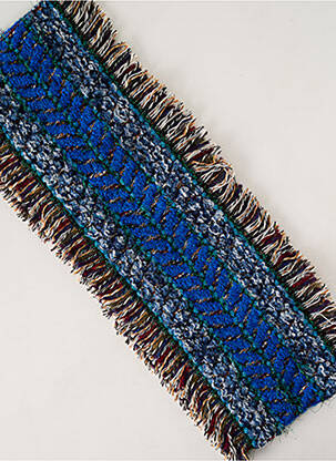 Echarpe maille grosse maille bleu JOSÉLISE femme