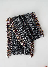 Echarpe maille grosse maille gris JOSÉLISE femme
