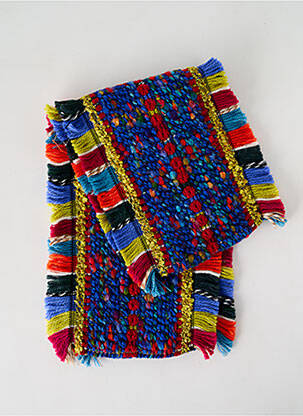 Echarpe maille grosse maille bleu JOSÉLISE femme