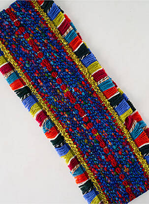 Echarpe maille grosse maille bleu JOSÉLISE femme