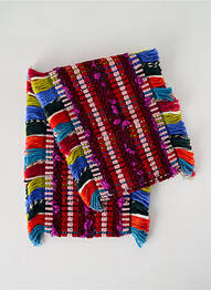 Echarpe maille grosse maille rouge JOSÉLISE femme