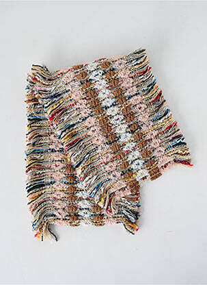 Echarpe maille grosse maille rose JOSÉLISE femme