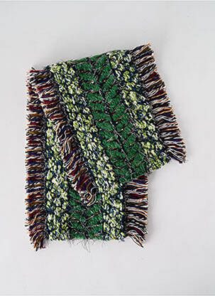 Echarpe maille grosse maille vert JOSÉLISE femme