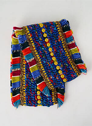 Echarpe maille grosse maille bleu JOSÉLISE femme