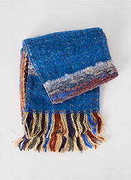 Echarpe imprimé fantaisie bleu JOSÉLISE femme