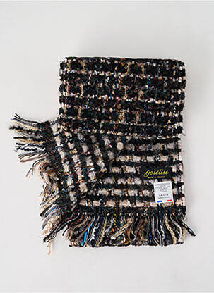 Echarpe imprimé fantaisie noir JOSÉLISE femme