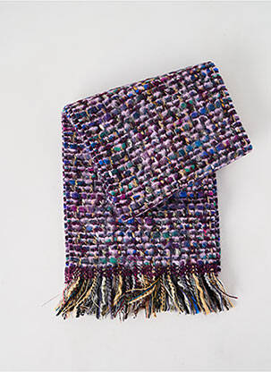 Echarpe imprimé fantaisie violet JOSÉLISE femme
