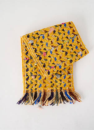 Echarpe imprimé fantaisie jaune JOSÉLISE femme