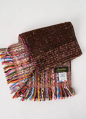 Echarpe imprimé fantaisie marron JOSÉLISE femme