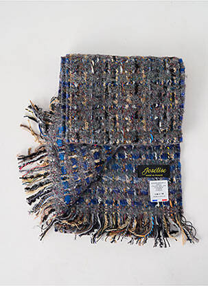 Echarpe imprimé fantaisie bleu JOSÉLISE femme