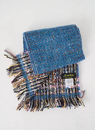 Echarpe imprimé fantaisie bleu JOSÉLISE femme