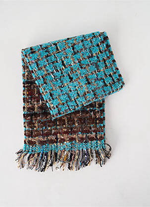 Echarpe imprimé fantaisie bleu JOSÉLISE femme