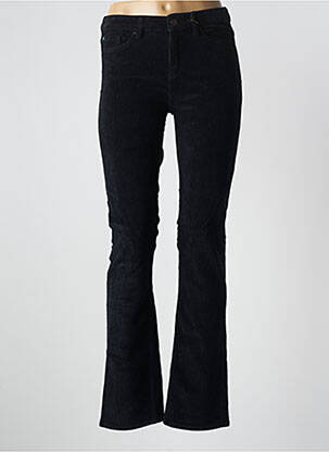 Pantalon droit stretch taille normale noir MAISON SARAH LAVOINE femme