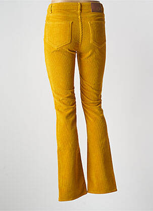 Pantalon droit stretch taille normale jaune MAISON SARAH LAVOINE femme