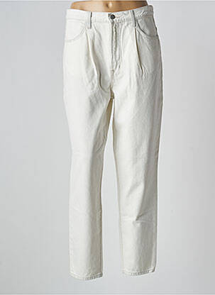Jean coupe mom poches taille haute blanc J BRAND femme