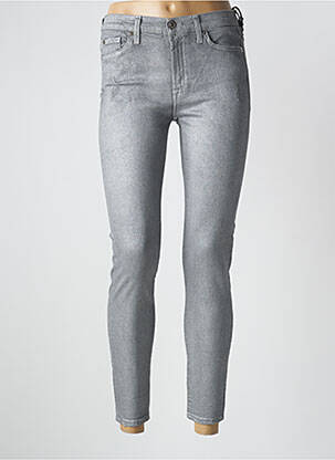 Jeans skinny taille normale taille normale gris 7 FOR ALL MANKIND femme