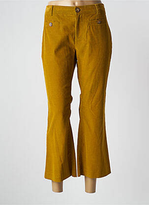 Pantalon 7/8 taille à pinces taille normale jaune INES DE LA FRESSANGE femme