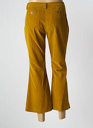 Pantalon 7/8 taille à pinces taille normale jaune INES DE LA FRESSANGE femme