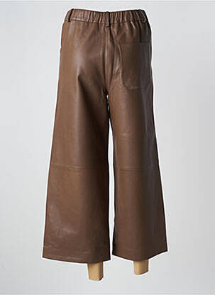 Pantalon 7/8 taille haute taille haute marron VALENTINE GAUTHIER femme