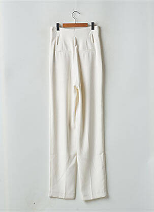 Pantalon droit taille à pinces taille haute beige IRO femme