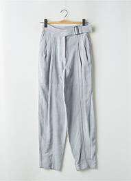Pantalon droit taille à pinces taille haute gris IRO femme