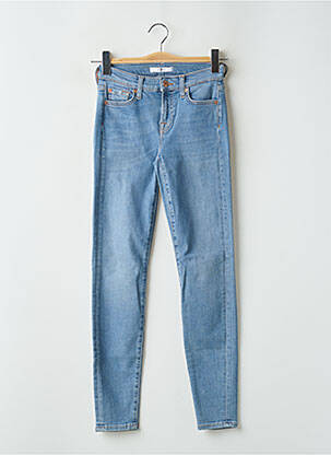 Jeans coupe slim stretch taille normale bleu FOR ALL MANKIND femme