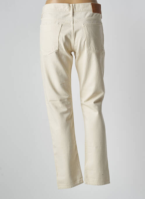 Jeans boyfriend effet usé taille normale beige RALPH LAUREN femme