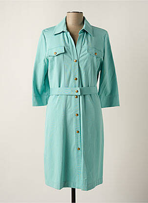 Robe mi-longue manches 3/4 manches 3/4 bleu PINKO femme