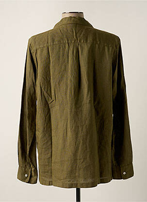 Blouse poignets boutonnés avec fente manches longues vert ASPESI femme
