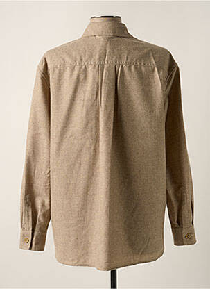 Chemisier coupe droite manches longues beige ASPESI femme