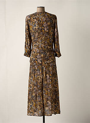 Robe longue manches longues manches longues marron IRO femme