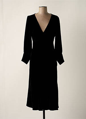 Robe mi-longue manches longues manches longues noir IRO femme