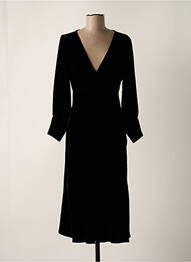 Robe mi-longue manches longues manches longues noir IRO femme