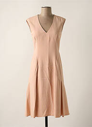 Robe mi-longue sans manche sans manche rose HUGO BOSS femme