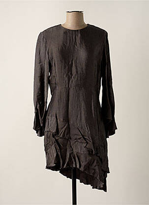 Robe mi-longue manches longues manches longues gris IRO femme