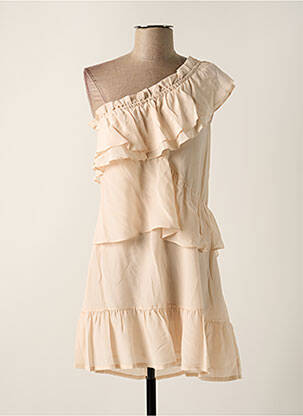 Robe mi-longue manches courtes manches courtes rose IRO femme