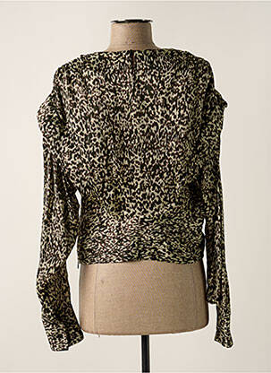 Blouse poignets boutonnés avec fente manches longues beige IRO femme
