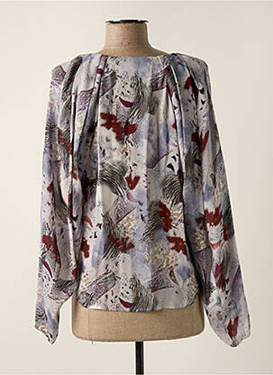 Blouse légère et transparente manches longues bleu IRO femme