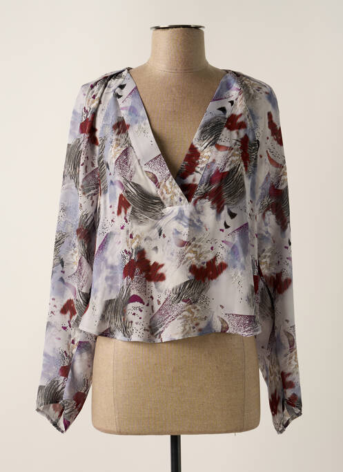 Blouse légère et transparente manches longues bleu IRO femme