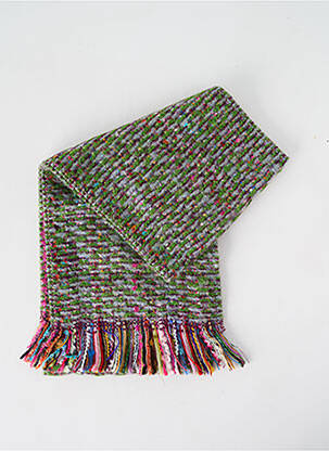 Echarpe tissage chiné vert JOSÉLISE femme