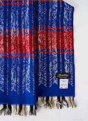 Echarpe imprimé fantaisie bleu JOSÉLISE femme