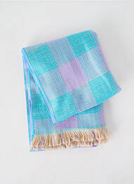 Echarpe imprimé fantaisie bleu JOSÉLISE femme