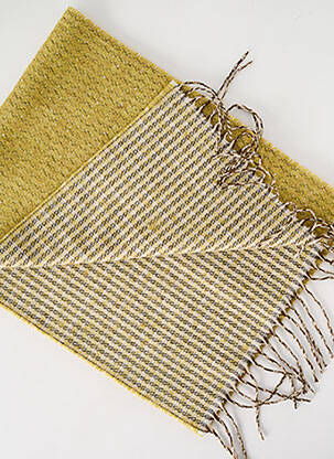 Echarpe imprimé carreaux jaune JOSÉLISE femme