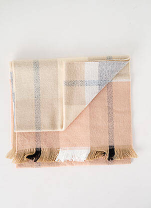 Echarpe imprimé carreaux beige JOSÉLISE femme