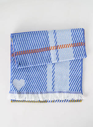 Echarpe imprimé carreaux bleu JOSÉLISE femme