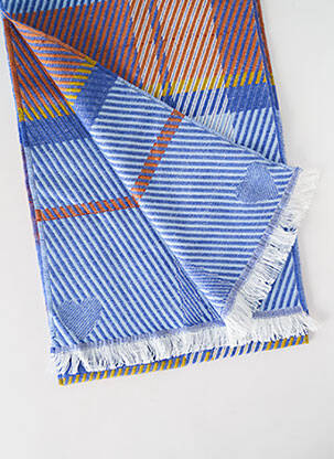 Echarpe imprimé carreaux bleu JOSÉLISE femme