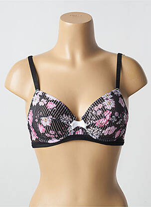Soutien-gorge légère et transparente haut soutien-gorge emboitant noir ANTIGEL femme