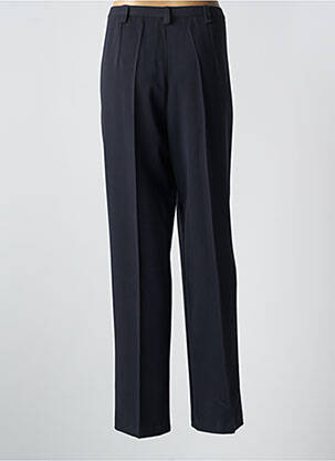 Pantalon droit tissage crêpe taille normale bleu FRANCOISE DE FRANCE femme